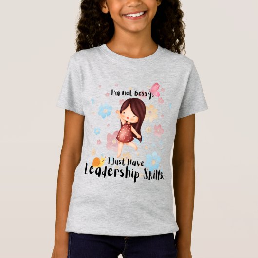 Compétences en leadership T-shirt pour filles (Devant)