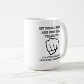 Compétences humaines Drôle Mug (Devant droit)