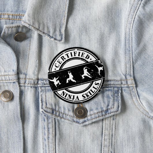 Compétences Ninja Certifiées Badge Drôle pour les  (En situation)