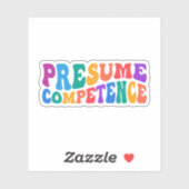 Competentie veronderstellen, bewustzijn bij autism sticker (Vel)