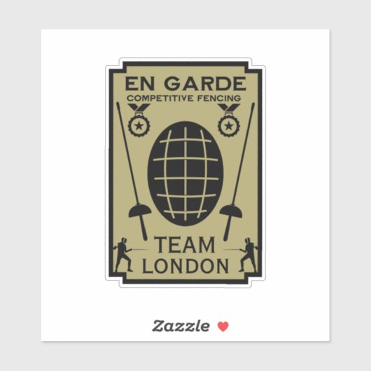 Competitief Schermen Sticker (Vel)