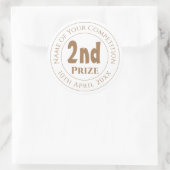 Competition 2nd Prize Trophy Award Ronde Sticker (Tas)