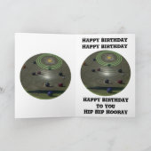 Competition Lawn Bowl, Birthday Logo Kaart (Binnen)