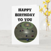 Competition Lawn Bowl, Birthday Logo Kaart (Gele Bloem)