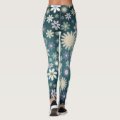 Compiler les Leggings de Hipster Flower Imprimer V (Dos)