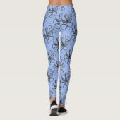Compiler les Leggings Hipster Bleu Octopus (Dos)