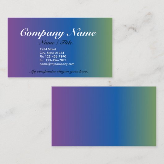 Complementair 1 Sided Business Card-model v3 Visitekaartje (Voorkant / Achterkant)