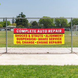 Complete Auto Reparatie Ophanging Remmen Motor Spandoek