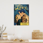 Complete Love Retro  Comic Book Hoesje Poster (Keuken)