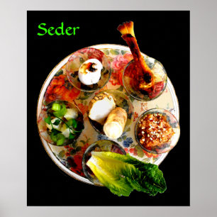 Complete Seder Bord Poster