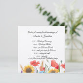 Completely Customisable Program/ Order of servie Programma (Staand voorkant)