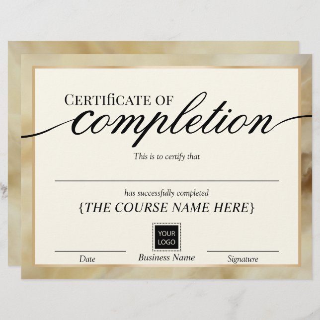 Completion Gold Agate Award (Voorkant / Achterkant)