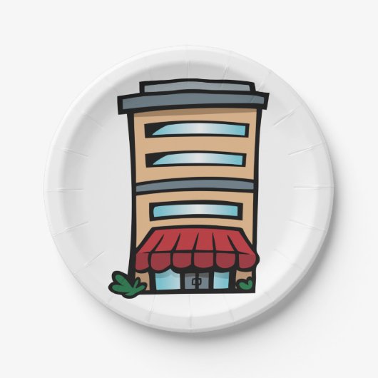 Complex bouwen papieren bordje (Voorkant)