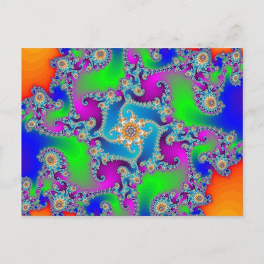 Complex Fractal Pattern: Briefkaart (Voorkant)