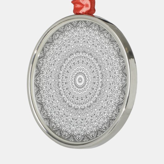 Complex Mandala Pattern Ceramic Ornament (Links)