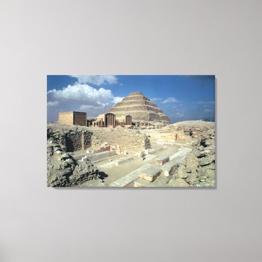 Complex van Djoser met inbegrip van de Stap pirami Canvas Afdruk (Voorkant)