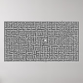 Complexe computergestuurde tekengrootte poster (Voorkant)