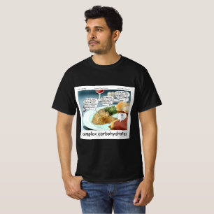 Complexe Koolhydraten Filosofie Foodie Strip T-shirt