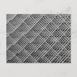 Complexe metalen structuur briefkaart