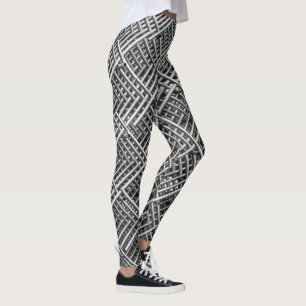 Complexe metalen structuur leggings