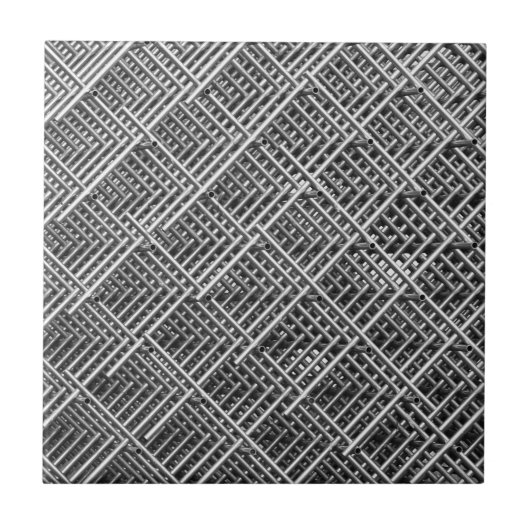 Complexe metalen structuur tegeltje (Voorkant)