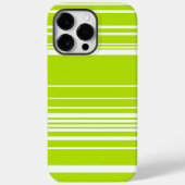 Complexe strepen in limoengroen en wit Case-Mate iPhone case (Achterkant)