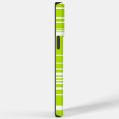 Complexe strepen in limoengroen en wit Case-Mate iPhone case (Achterkant / Rechts)