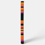 Complexe strepen - zwart, roze, Oranje en geel Samsung Galaxy Hoesje (Linkerkant)