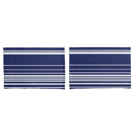 Complexe stripes - blauw kussensloop (Voorkant-Set)