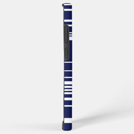 Complexe stripes - blauw samsung galaxy hoesje (Rechterkant)