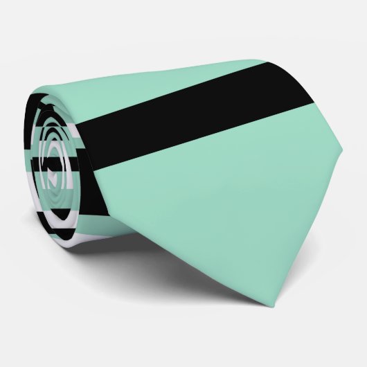 Complexe Stripes - groen (Mint) Stropdas (Opgerold)