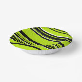 Complexe Stripes - Lime Green Papieren Kommen (Gebogen)