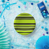 Complexe Stripes - Lime Green Papieren Kommen (Feest)