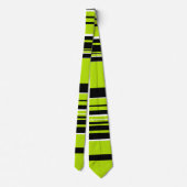 Complexe Stripes - Lime Green Stropdas (Achterkant)