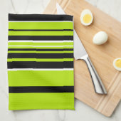 Complexe Stripes - Lime Green Theedoek (Quarter Fold)