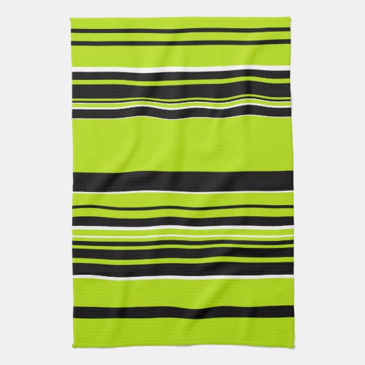 Complexe Stripes - Lime Green Theedoek (Verticaal)