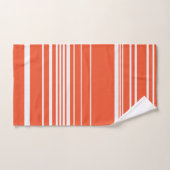 Complexe stripes — Oranje en wit Bad Handdoek (Handdoek)