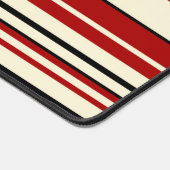 Complexe stripes - Rood en crème Bureaumat (Hoek)