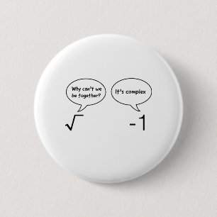 Complexe vergelijkingen ronde button 5,7 cm