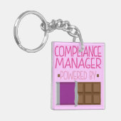Compliance Manager Chocolate Gift voor haar Sleutelhanger (Voorkant Links)