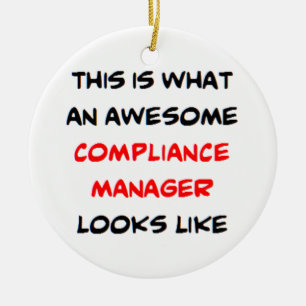 compliance manager, geweldig keramisch ornament