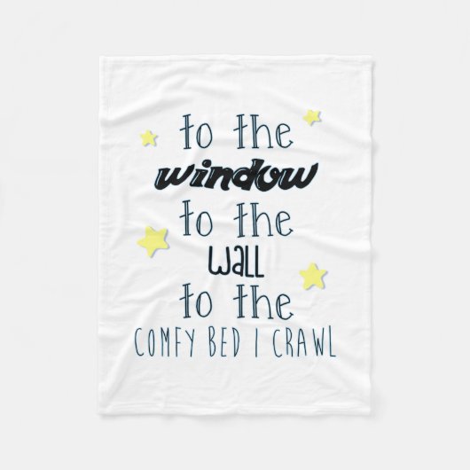 Complify Bed, Grappig slaapcitaat Fleece Deken (Voorkant)