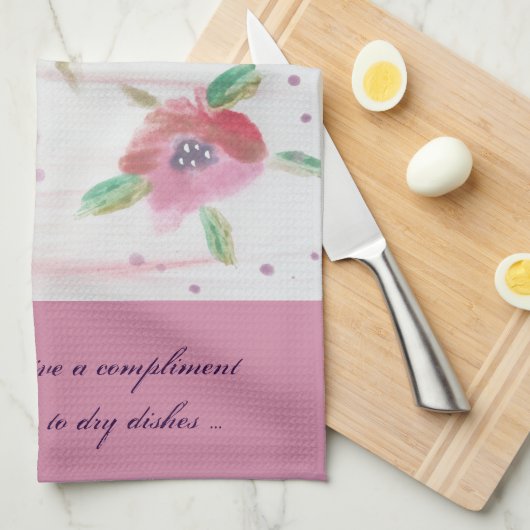 Compliment keukenhanddoek (Quarter Fold)