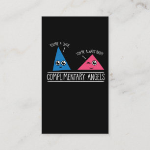 Complimentaire Angels voor leerkrachten in de Wisk Visitekaartje