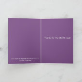 Complimenten voor de Chef bedankkaart (Binnen)