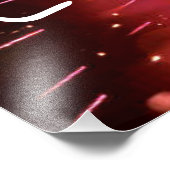 complimenten voor roze vuurwerk foto afdruk (Hoek)