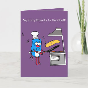 Compliments au chef carte de remerciements