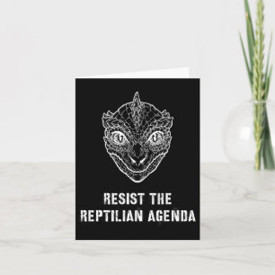 Complottheorie verzet zich tegen de Reptiliaanse a Kaart