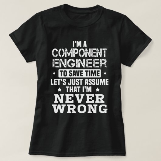 Component Engineer T-shirt (Design voorkant)