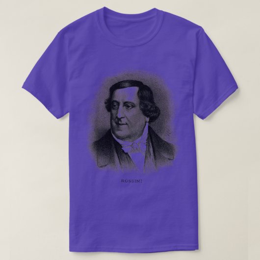 Componist Gioachino Antonio Rossini T-shirt (Design voorkant)